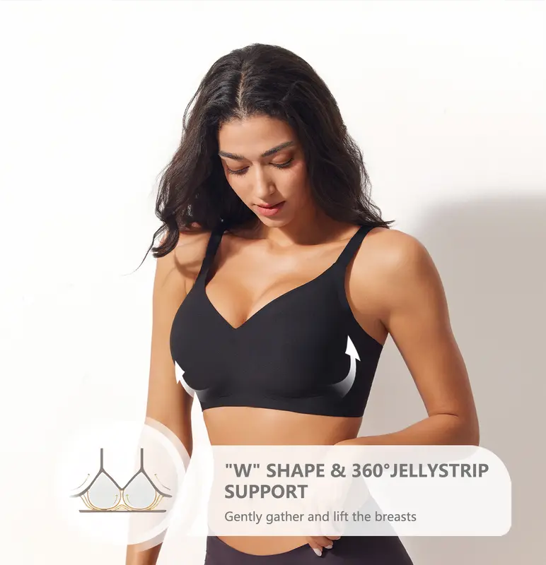 VRCÔMFY Twilight Bloom Wireless Bra - Comfort & Lift for Women (TB)