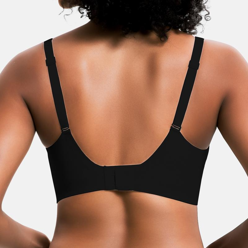 VRCÔMFY Vivid Bloom V-Neck Wireless Bra - Comfort & Lift for Women (VB)